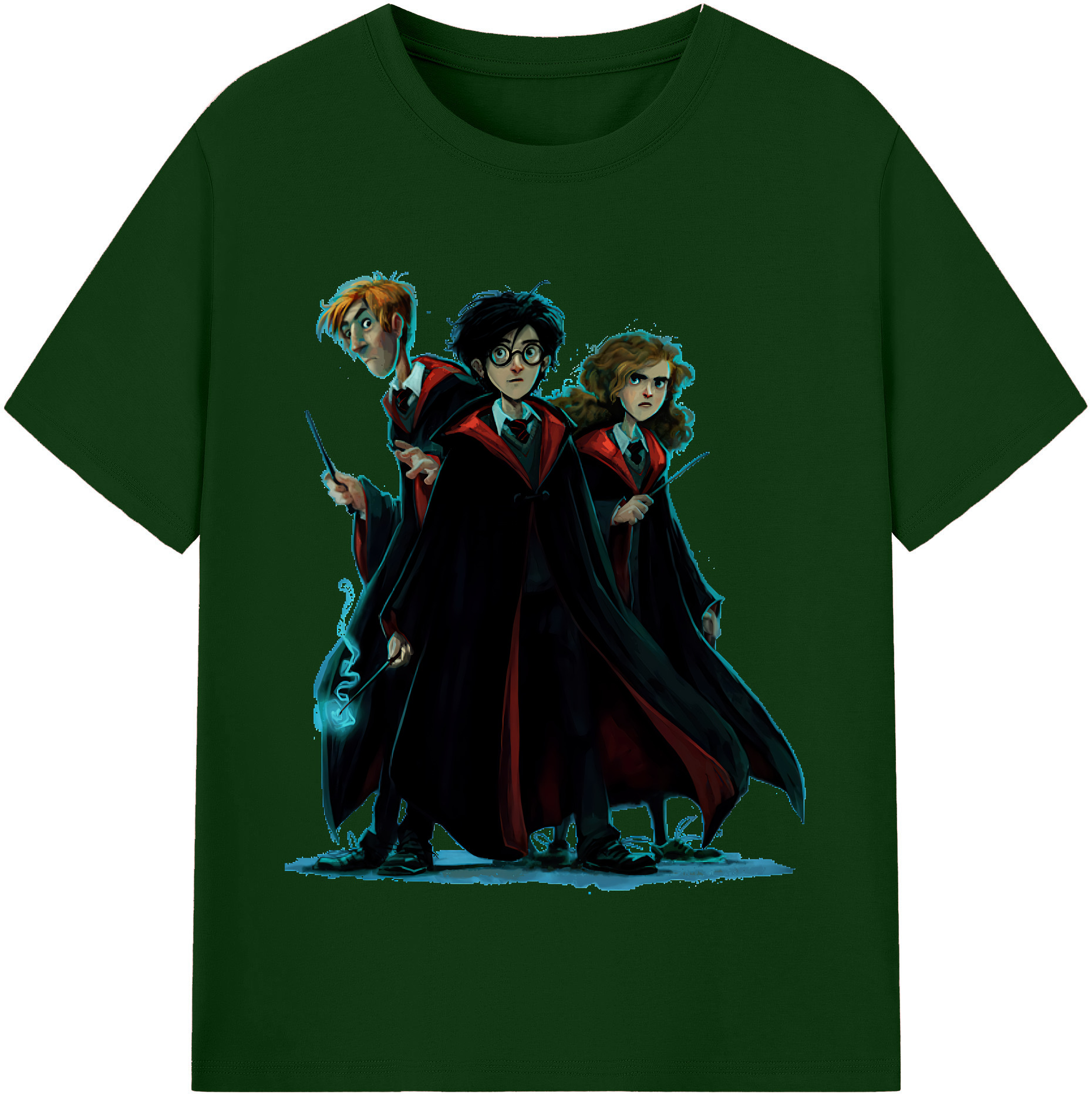 （画像用） Harry Potter ハリー・ポッターシリーズ 綿100％半袖Tシャツ（フロントプリント）